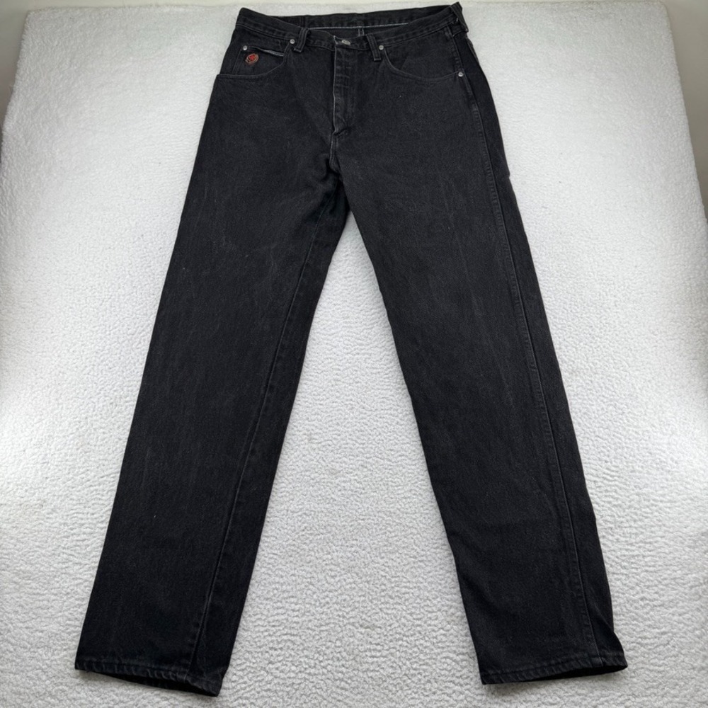 Vintage Wrangler 20X Jeans Mens 34x34 Black USA Made Western Cowboy Cotton Denim